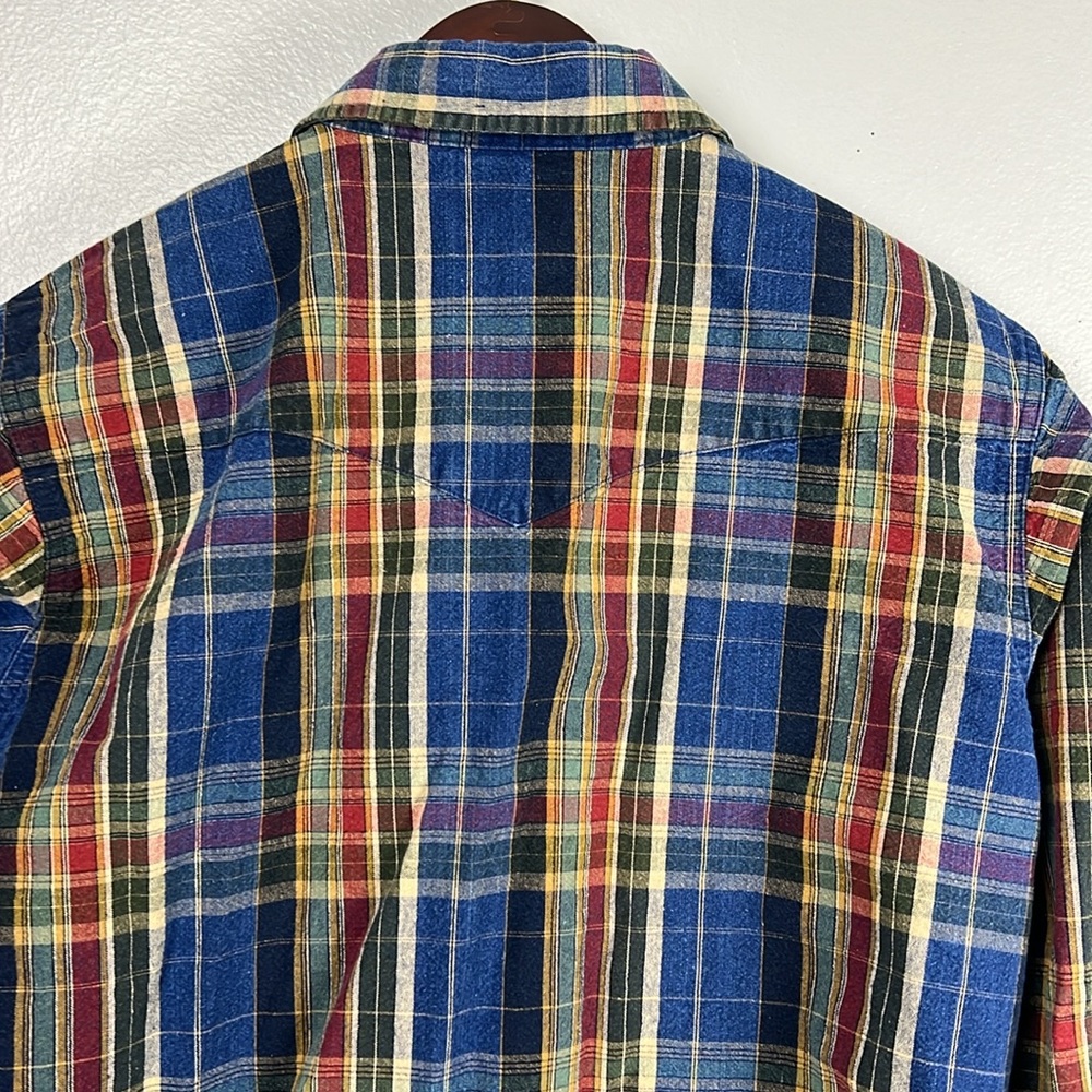 Wrangler Western plaid shirt - size M - Picture 11 of 12